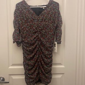 Mini Floral Scrunched Dress